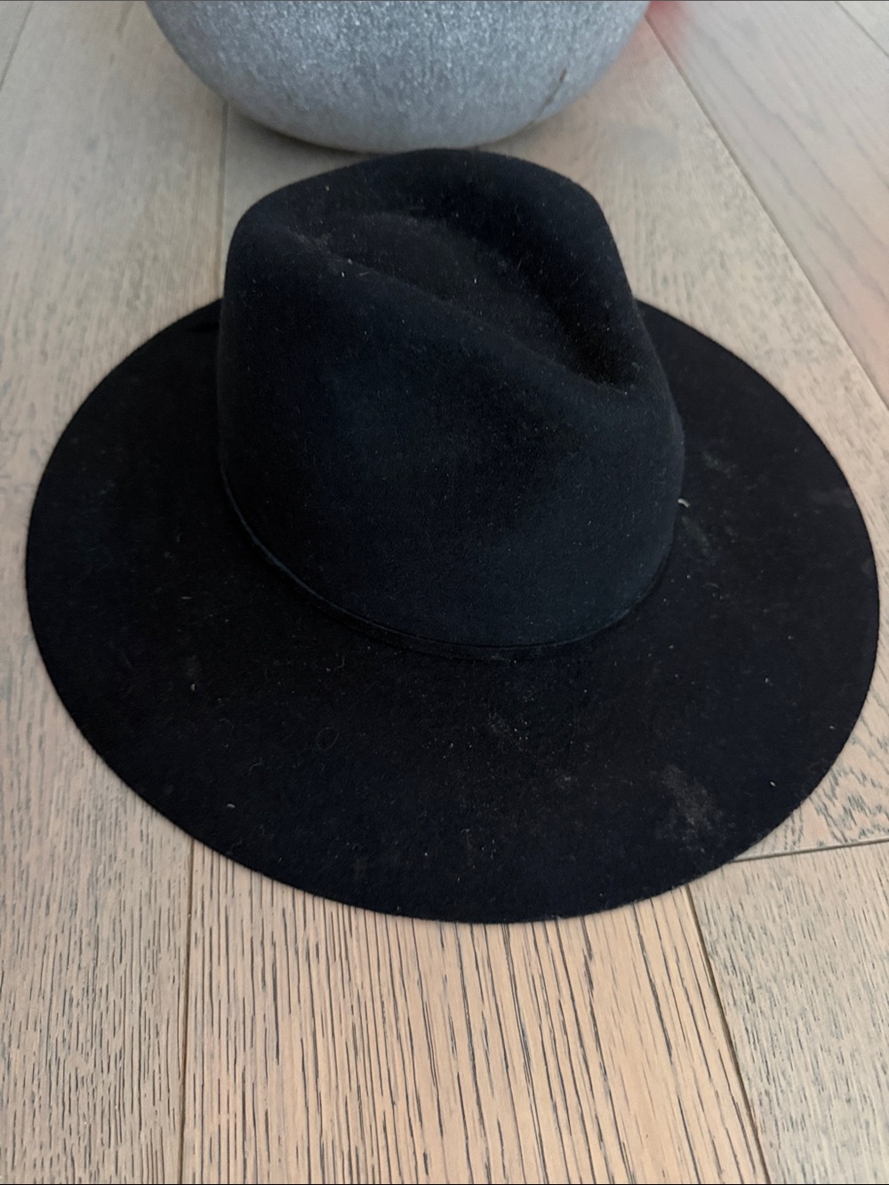 Lack of Color Black Felt Fedora Hat - Timeless Wide-Brim Style